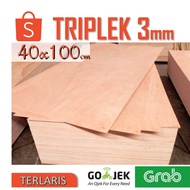3 mm PLYWOOD 40 x 100 cm (Contents 2 sheets). 3 mm PLYWOOD 40x100 cm