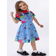 Halloween Children's Costume Ghost Doll Return Clothes Chucky Horror Doll cosplay Boys Girls Chucky 