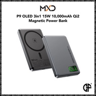 MXD P9 OLED 3in1 15W 5,000mAh / 10,000mAh Qi2 Magnetic Power Bank