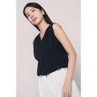 Ailee Tie Waist Top Black