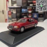 滿299出貨【藍波兔】143 迷妳切 Benz奔馳C級轎車 202 Sedan C180 1993 汽車模型 紅