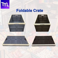 Foldable Crate Flexible Basket Collapsible Space Saver Organizer Storage