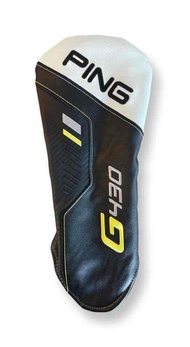 New PING G430 Driver Leather Headcover Black/White New PING G430 Driver Leather Headcover Black/Whit