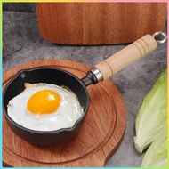 (COD) 12CM Cast Iron Mini Egg Frying Pan With Pour Spout Nonsti Milk Pan Butter Melting Pot Gas Stov