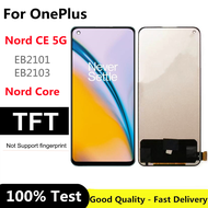 LCD TFT แท้สีดำ6.43นิ้วสำหรับ OnePlus Nord CE 5G EB2101 EB2103 Nord Core 5G สัมผัสหน้าจอ LCD หน้าจอด