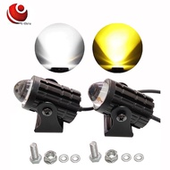 C-thru 20W 1Pair Mini Motorcycle Driving Light LED Light V5 White Yellow Double Universal High Quali