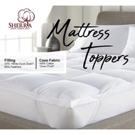 Mattress Topper Goose Sherra Linen Queen Size