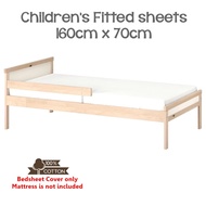 Children's Fitted sheets Plain Color / Cadar Katil Kanak-kanak size 160cm x 70cm