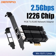 I226 PCIE To RJ45 Network Adapter 2.5G Gigabit Ethernet 100/1000/2500M PCI Express RJ45 LAN Controll