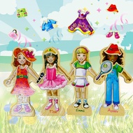 Girl Cross-Dressing Show Magnetic Educational Toy 63PCS With Car Storage Box-Fun Life Style (KW007-F