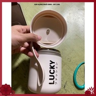 Lucky Porridge Incubator, Rice Container, THERMAL SOUP FREE SPOON, 304 Stainless Steel Inner Tube, D