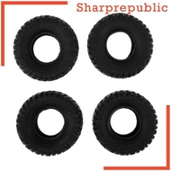 [Sharprepublic] 4pcs Soft Tire Tyre for 1/16 WPL B-1/ C-14/C-24/B-16 Truck Spare Parts