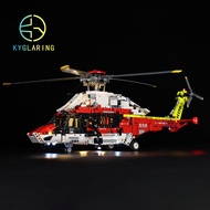 Kyglaring Uniformable Rescue Helicopter Lego 42145 Airbus H175 Led Toy Building Block Light Decorati