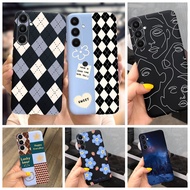 For Samsung Galaxy A34 A54 5G Case 2023 New Fashion Patterns Soft Back Protective Cover Samsung A34 A54 Casing Matte Shel