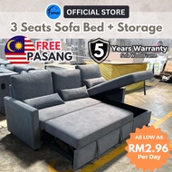 Multifunction Sofa Bed With Storage Bed Katil Sofa Murah Sofa Berkualiti Kain Senang Cuci Easy Clean