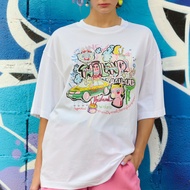 Tohns Very Thai Oversized T-Shirt เสื้อยืดทรงโอเวอร์ไซส์พิมพ์ลาย Taxi