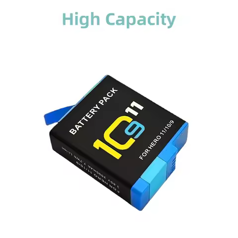 2000mAh Battery for GoPro Hero 11 10 9 Li-ion Battery Pack Motion Camera Battery Storage for GoPro H