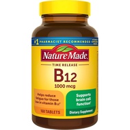 Nature Made Vitamin B12 1000 mg Time Release Tablets, 160 Tablets