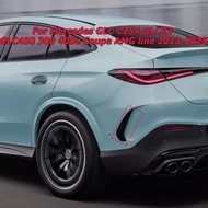 Rear Bumper Aero Flicks Trim ABS Spoiler Body Kits For Mercedes GLC C254 GLC43 GLC450 300 400e Coupe