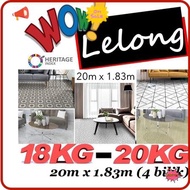 ⭐Ready Stock⭐ Tikar Getah 20m x 1.83m (6 kaki) Tebal 0.4mm PVC Vinyl Carpet Flooring Rug Mat Canopy Karpet Velvet Toto Khemah Kanopi