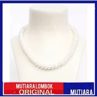 Pearl necklace lombok pearl necklace genuine pearl jewelry women's necklace freshwater pearl necklac