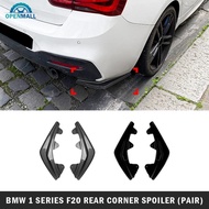 OPENMALL 2Pcs Car Rear Bumper Side Splitters Side Diffuser Exhaust Trim For BMW F20 1 Series 118i 12