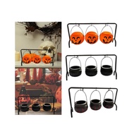 [lzdxwcke3pu] Halloween Witch Bucket Ornament Candy Bucket Placement Tableware Bucket for Halloween 
