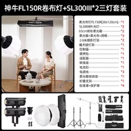 Godox FL60W 100W 150S lampu LED fleksibel boleh gulung untuk fotografi, lampu lembut mudah alih untu