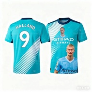 Haaland's No. 9 football jersey 3d Printing Summer Sports Leisure Dry Quickly Men's Jersey Adult Kid