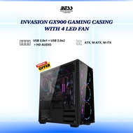INVASION GX900 GAMING CASING WITH 4 LED FAN