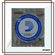 D'Addario PL010 Acoustic/Electric Guitar String