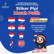 Cromo 17 August Cheek Stickers Size 3.5x2.5cm Pekanbaru Digital PrintingINFINITY