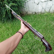 Speargun Panah Ikan Kayu Sonokeling Handmade Spearfishing Sungai