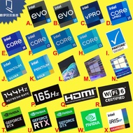 [Sticker 2026] Original 13th Generation evo i5 i7 vpro Sticker cpu i9 i3 HDMI Laptop Computer Deskto