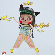 Mimengtang Xiaobu ob22 ob24 Doll Boots blythe Rain Boots Cartoon Boots Pikachu Free Shipping