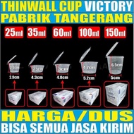 Thinwall Cup 25Ml 35Ml 60Ml 100Ml 150Ml Bulat Puding Dus Js Krm