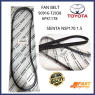 『WM』TOYOTA SIENTA NSP170 1.5 FAN BELT 90916-T2038 6PK1178