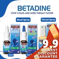 Betadine Cold Defense Nasal Spray (ADULT / KIDS) 20ml , Betadine Sore Throat Spray/ Throat Spray