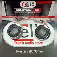 Tweeter Cello Solution Up Silk Dome dimensi luar 38mm