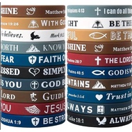 Inspirational Bible Verse Silicone Bracelet - Assorted Designs