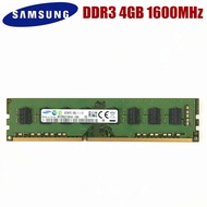 Samsung PC3 2RX8 1RX8 4G 4GB 12800U DDR3 1600MHZ หน่วยความจำสำหรับเดสก์ท็อปเดสก์ท็อปแรมคอมพิวเตอร์ส่วนบุคคล4G 12800U DDR3แรม1600ตัว