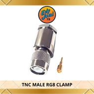 TNC MALE RG8 CONNECTOR LMR400/CNT400 CLAMP