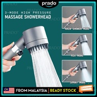 PRADO Massage Shower Head 3 Mode High Pressure Handheld Shower Head With Filter Home Bathroom Faucet Pancuran Air 花洒