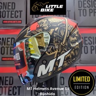 [SG SELLER] PSB Approved Limited Edition MT Helmets Bushido Open Face Double Visor Motorcycle Helmet
