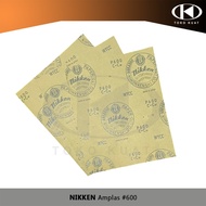 Sandpaper Grit 600 NIKKEN Abrasive Sand Paper 600 Sheets 23 x 28 cm Duco Wood