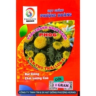 Dwarf Marigold Seeds PH06 Lemon Yellow Green Pistil - Phoenix