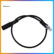  30cm 35mm Smartphone Headset to RJ9 Plug Converter Adapter Cable for Telephone