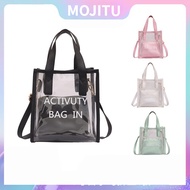 Trending Transparent JellyBag women's simple PVC single Shoulder Bag Plastic tide fashion portable b