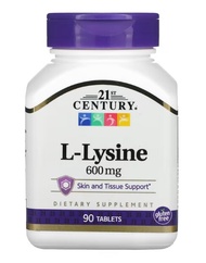 พร้อมส่ง L-Lysine 600mg 21st Century 90 Tablets