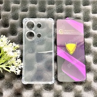 (COMBO F52) REDMI NOTE 13 PRO 4G / POCO M6 PRO 4G - OG Shockproof Clear Flexible Case and Full Scree